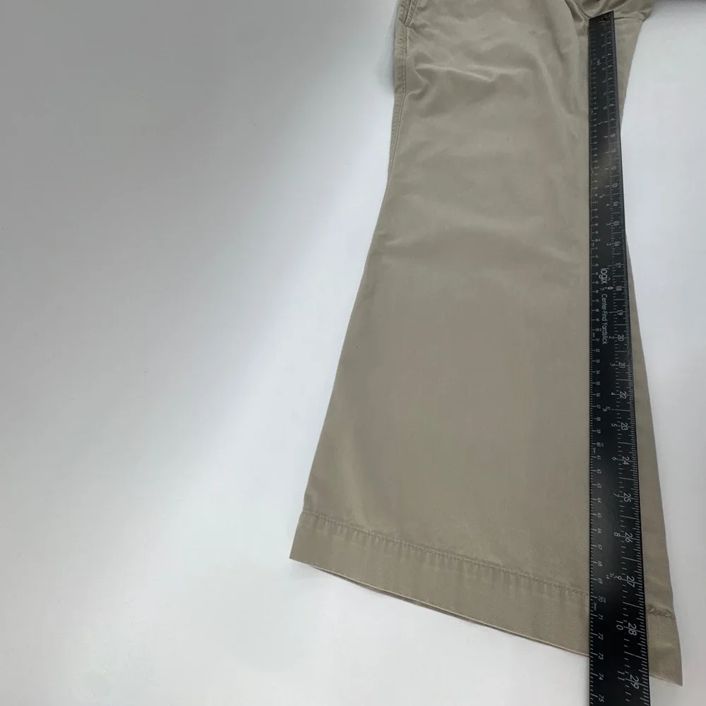 Banana Republic Chino‎ Pants Mens 34x30 Tan Cotton Flat Front Straight Mid Rise